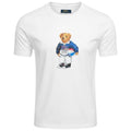 Camiseta Básica Masculina Ralph Lauren Branca Urso Americano