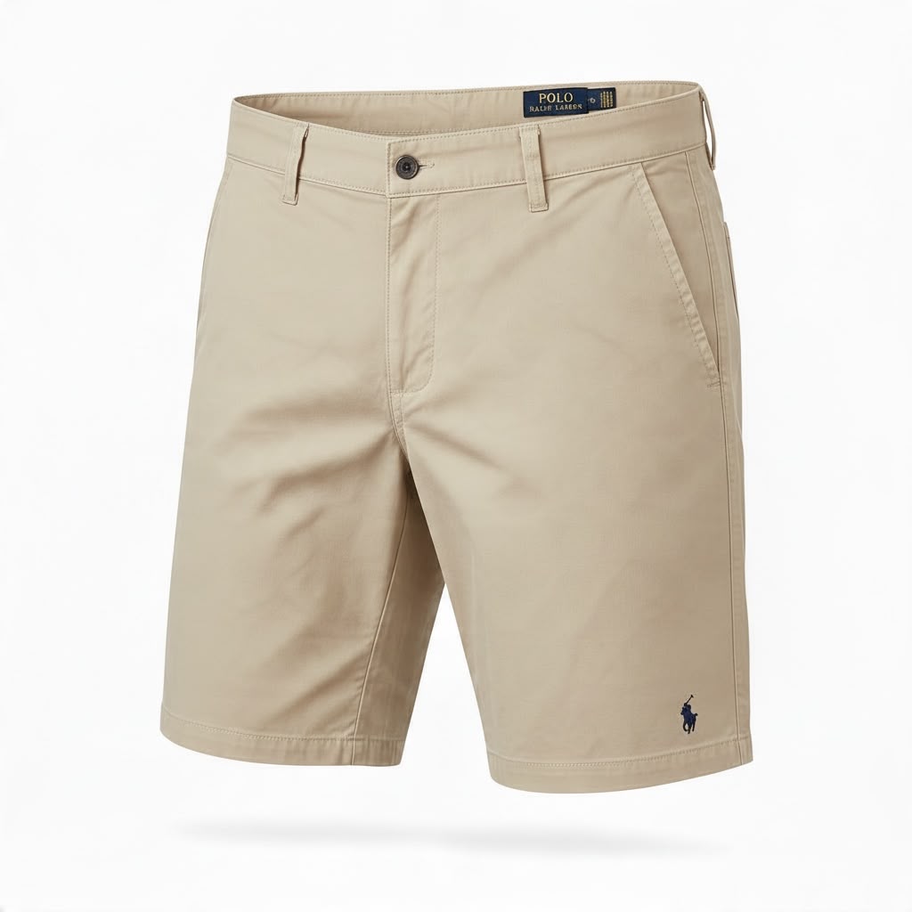 Bermuda Sarja Ralph Lauren Masculina Areia Pony Marinho