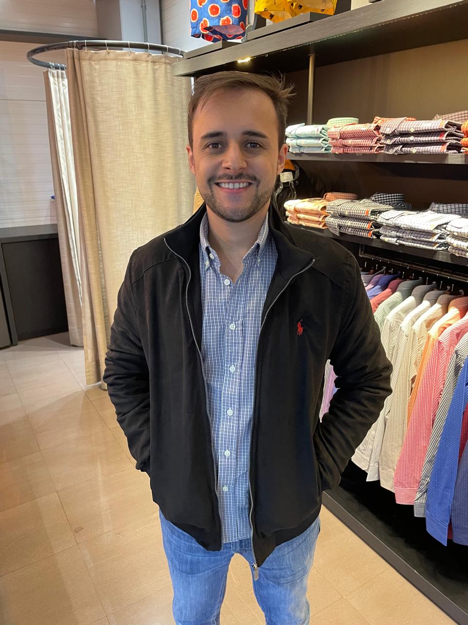 Jaqueta Suede Ralph Lauren Masculina Meia Estação Preta Pony Vermelho