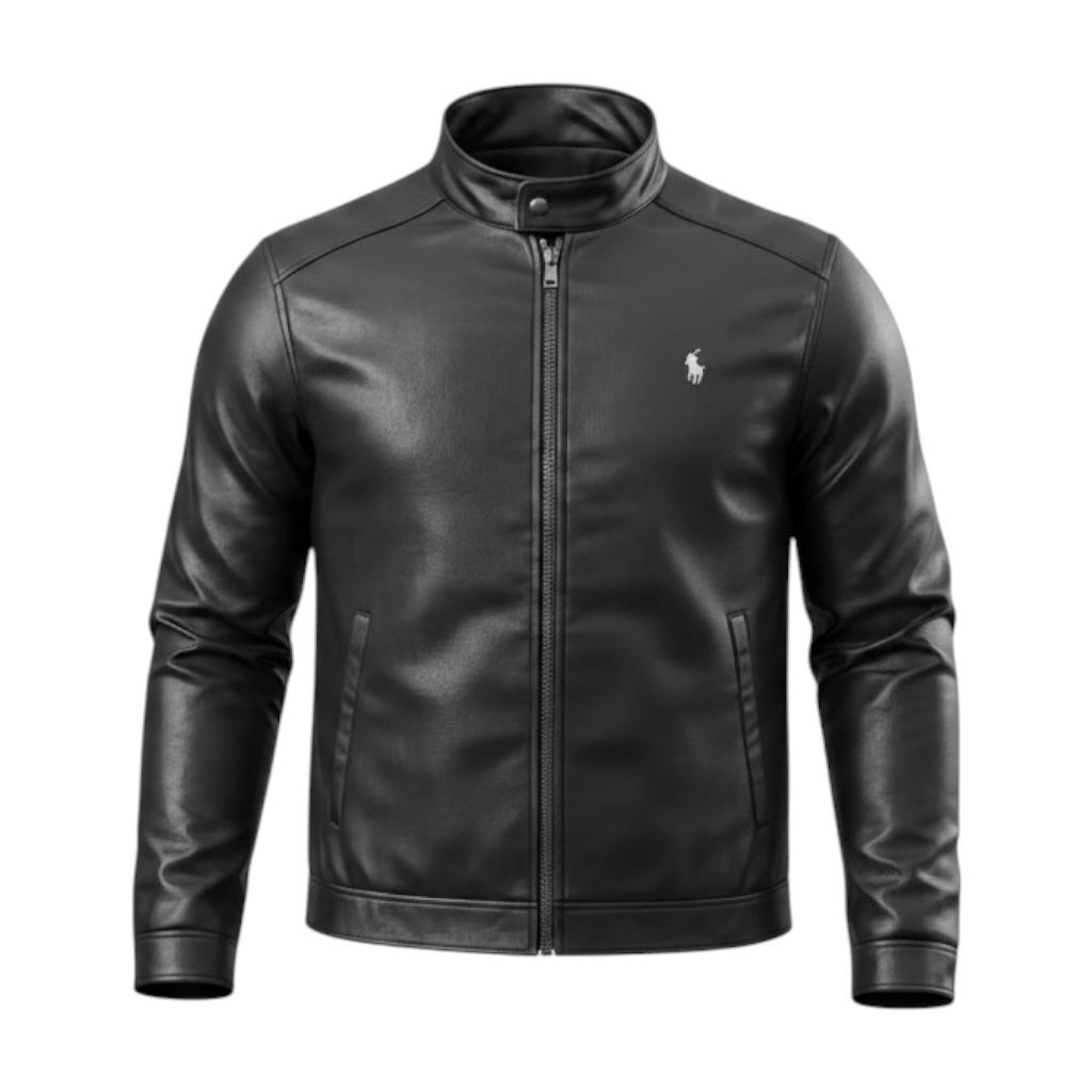 Jaqueta Ralph Lauren Masculina Palermo Preta Clássica Botões Metal Pony Branco
