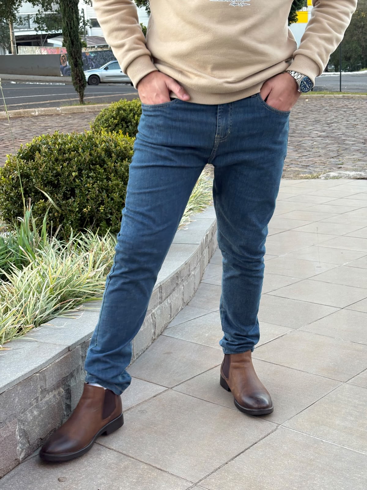 Calça Jeans Aeropostale Masculina Americana Perna Levemente Ajustada