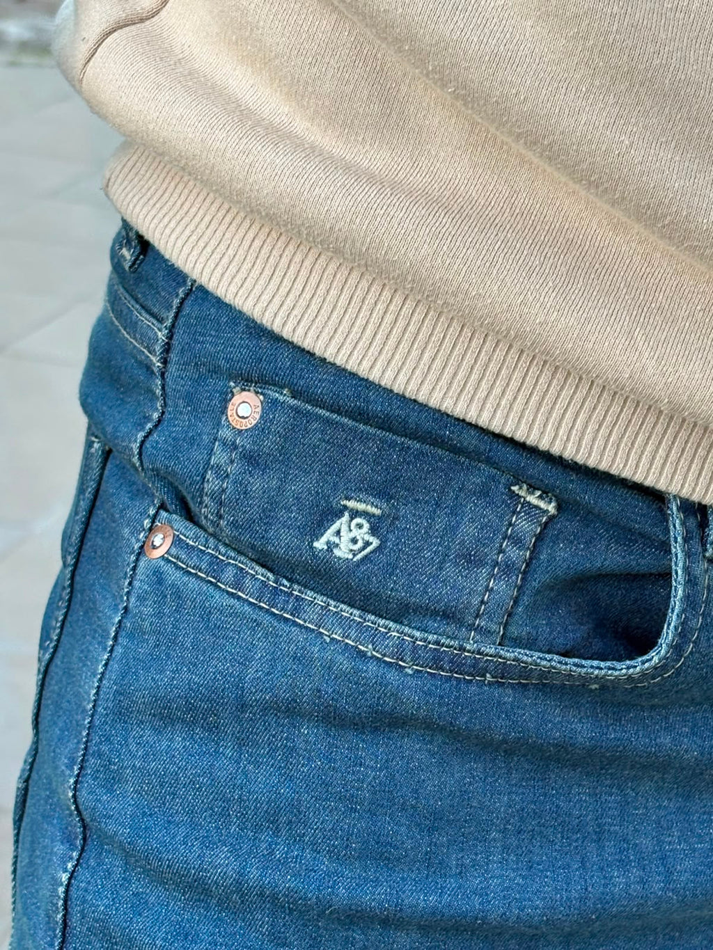 Calça Jeans Aeropostale Masculina Americana Perna Levemente Ajustada