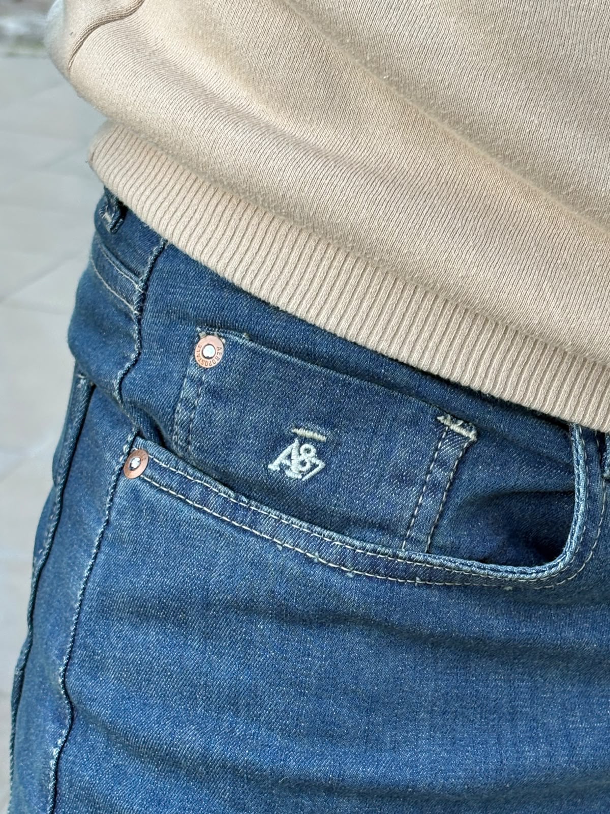 Calça Jeans Aeropostale Masculina Americana Perna Levemente Ajustada