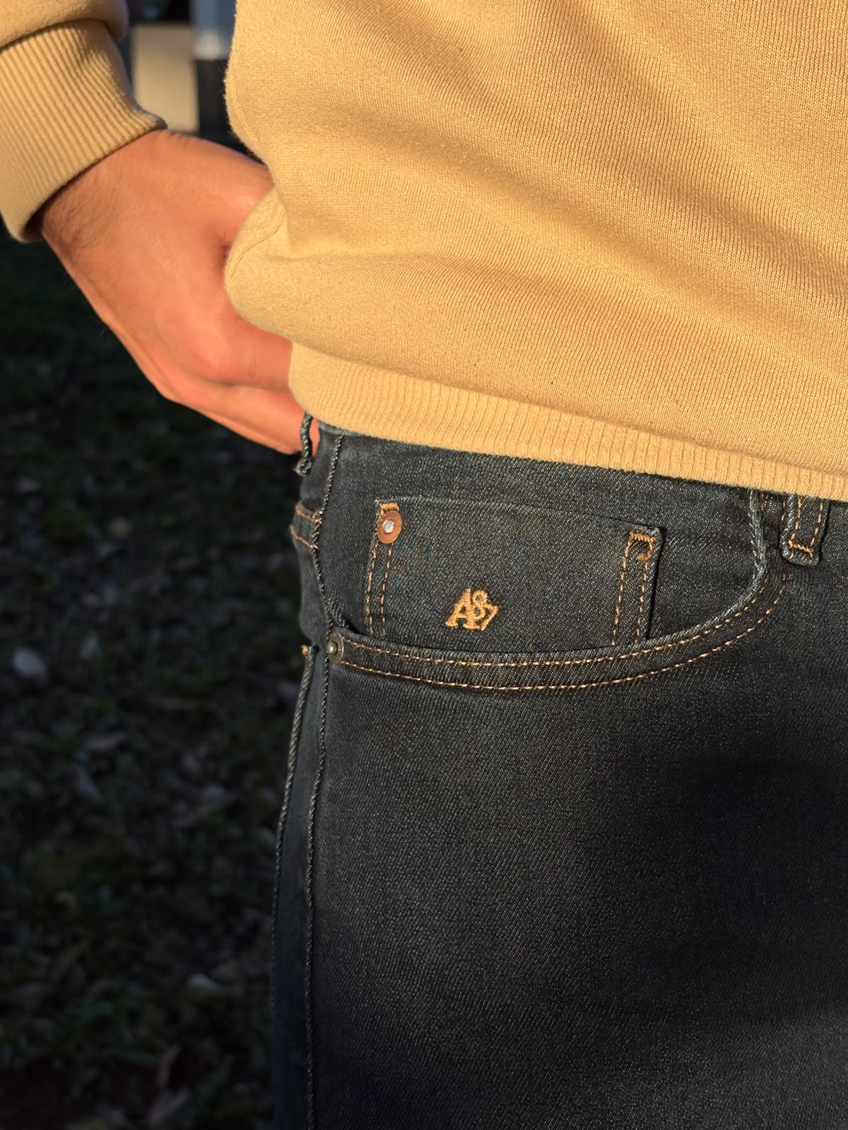 Calça Jeans Aeropostale Azul Indigo Masculina Americana Perna Larga
