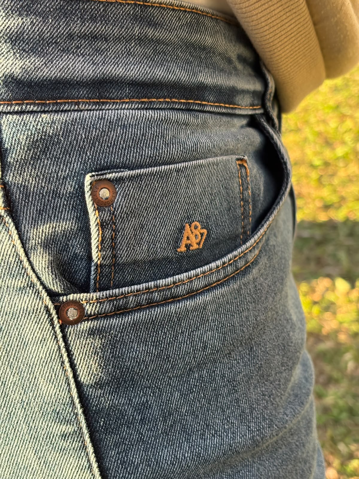 Calça Jeans Aeropostale Marmorizada Masculina Americana Perna Larga