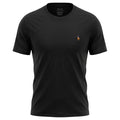 Camiseta Básica Masculina Supima Siliconada Ralph Lauren Preta Pony Colorido