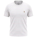 Camiseta Básica Masculina Supima Siliconada Ralph Lauren Branca Pony Colorido