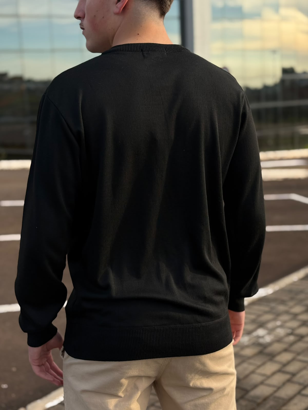 Suéter Ralph Lauren Masculino Preto Puro Algodão Pony Vermelho
