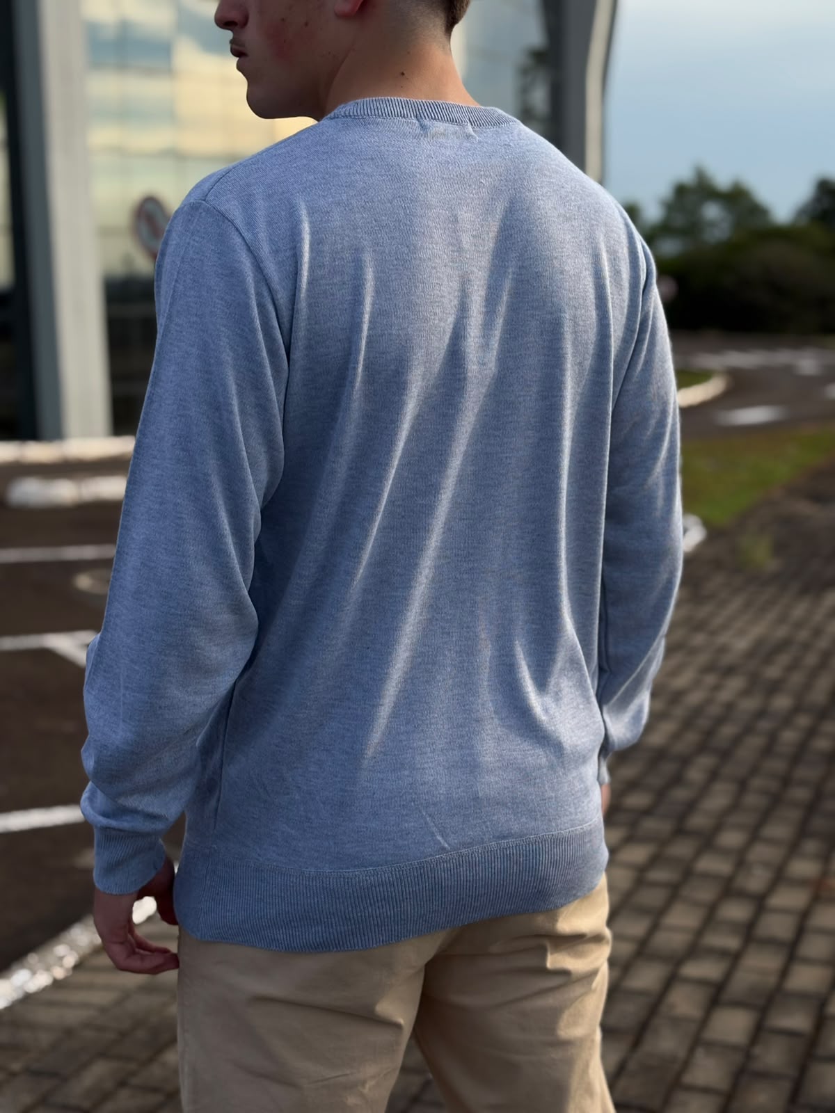 Suéter Ralph Lauren Masculino Cinza Puro Algodão Pony Marinho