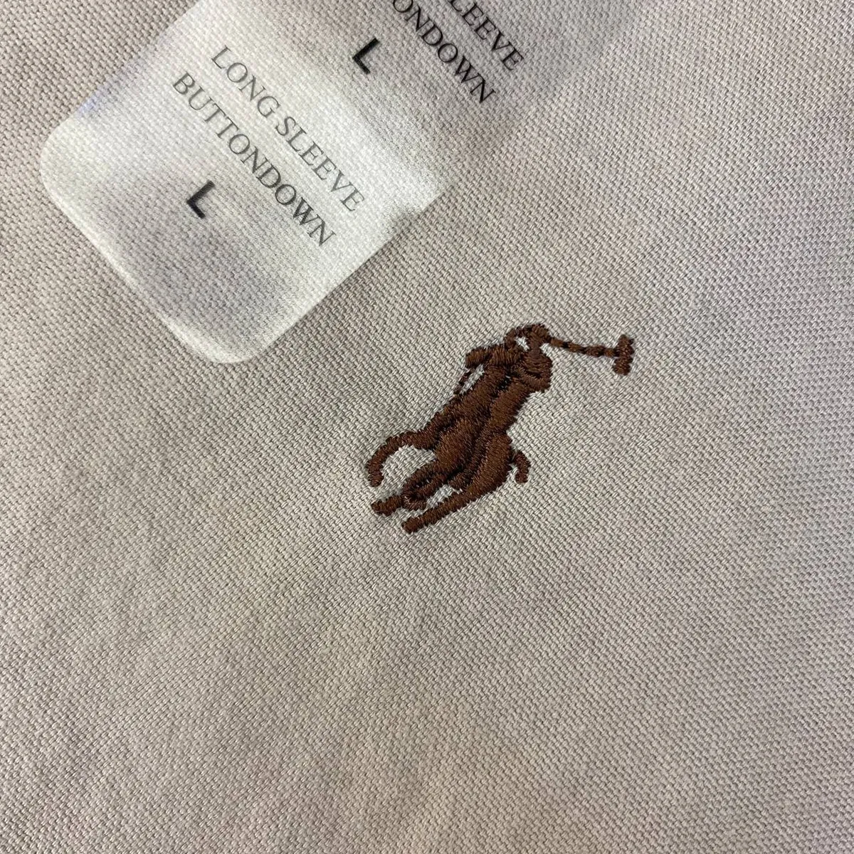 Camisa Ralph Lauren Masculina Oxford Tinturado Café Pony Chocolate