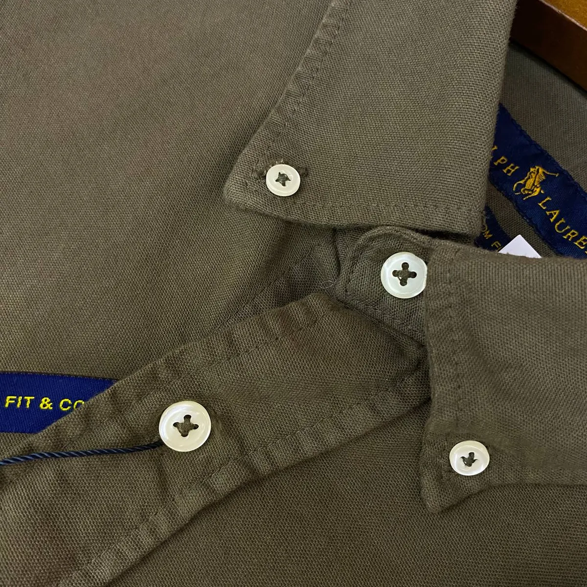 Camisa Ralph Lauren Masculina Oxford Tinturado Verde Sevilha Pony Esmeralda