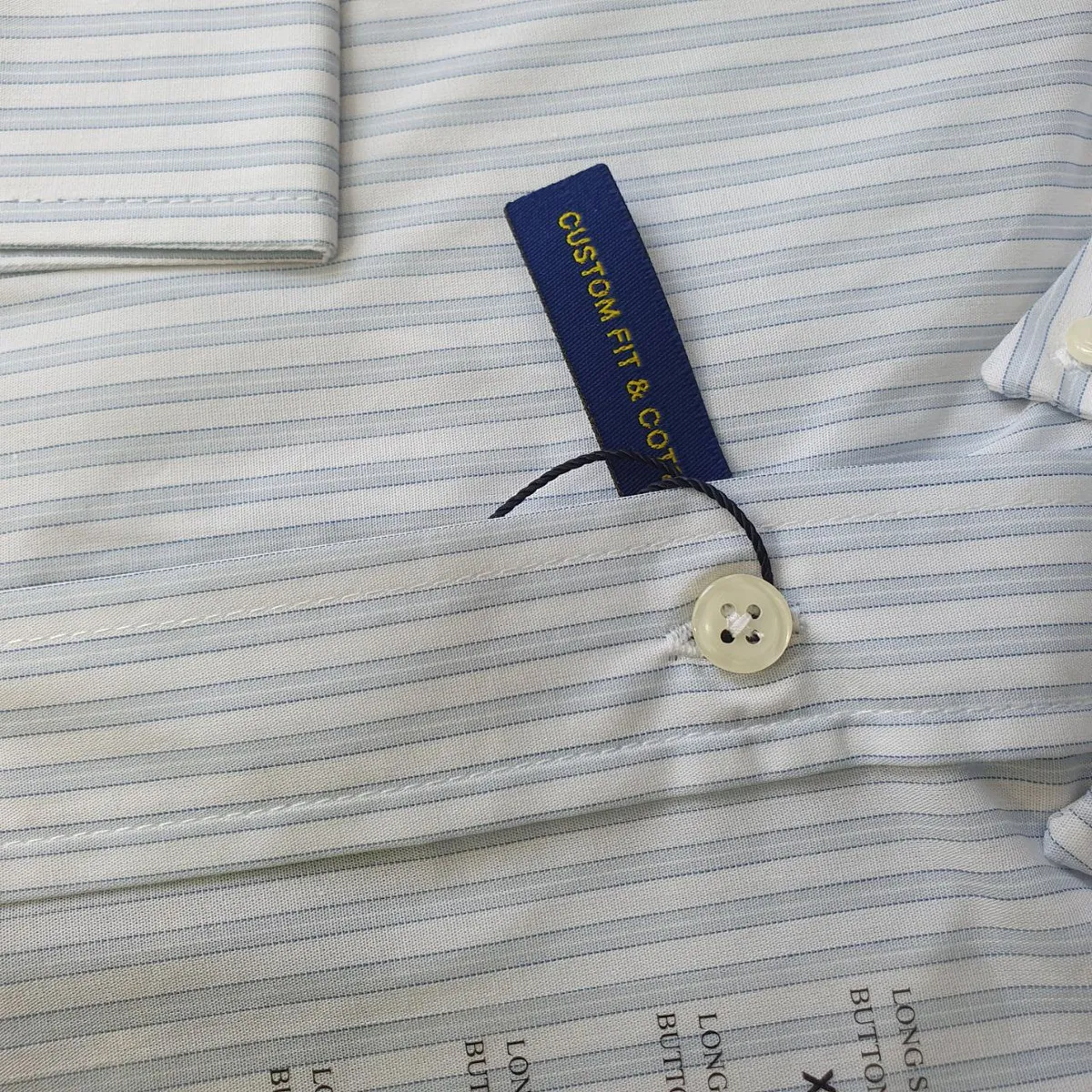 Camisa Ralph Lauren Masculina Branca Listras Executiva e Pony Dourado