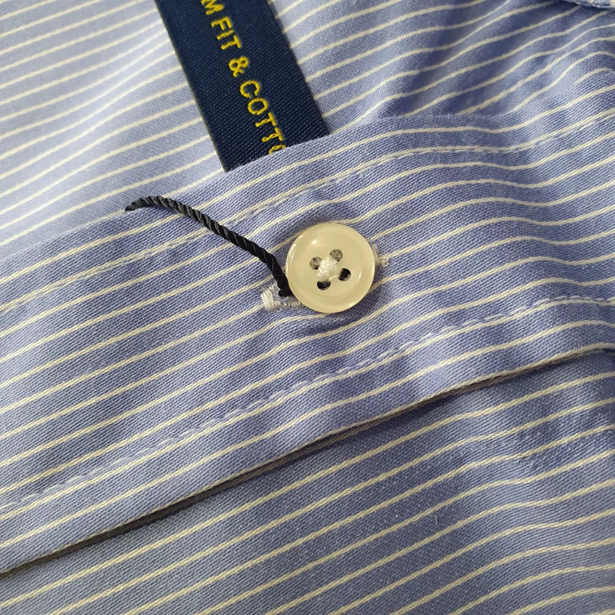 Camisa Ralph Lauren Masculina Azul Listras Executiva Pony Rosa