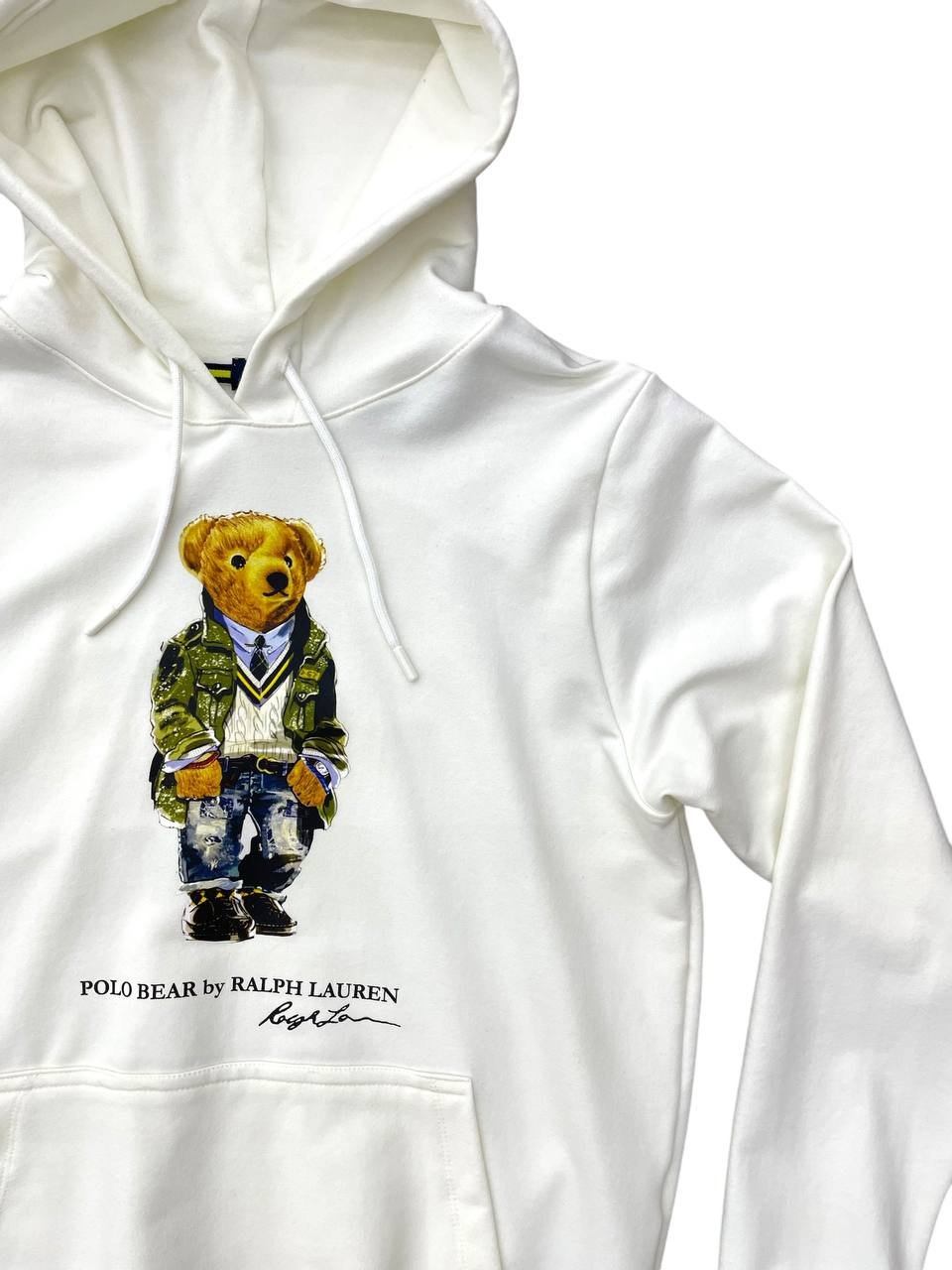 Moletom Ralph Lauren Masculino Branco Modelo Bear