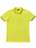 Polo King Joe Masculina Amarela Detalhada