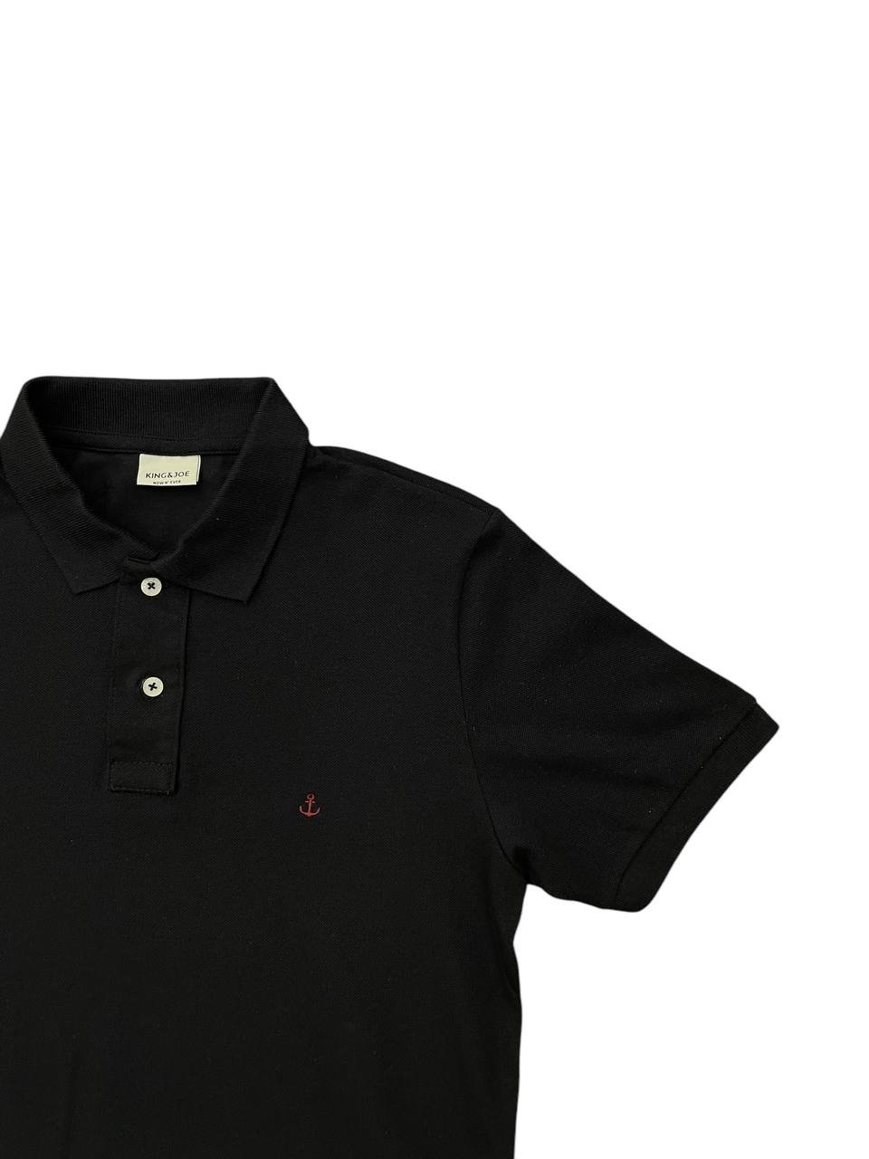 Polo King Joe Masculina Preta Clássica