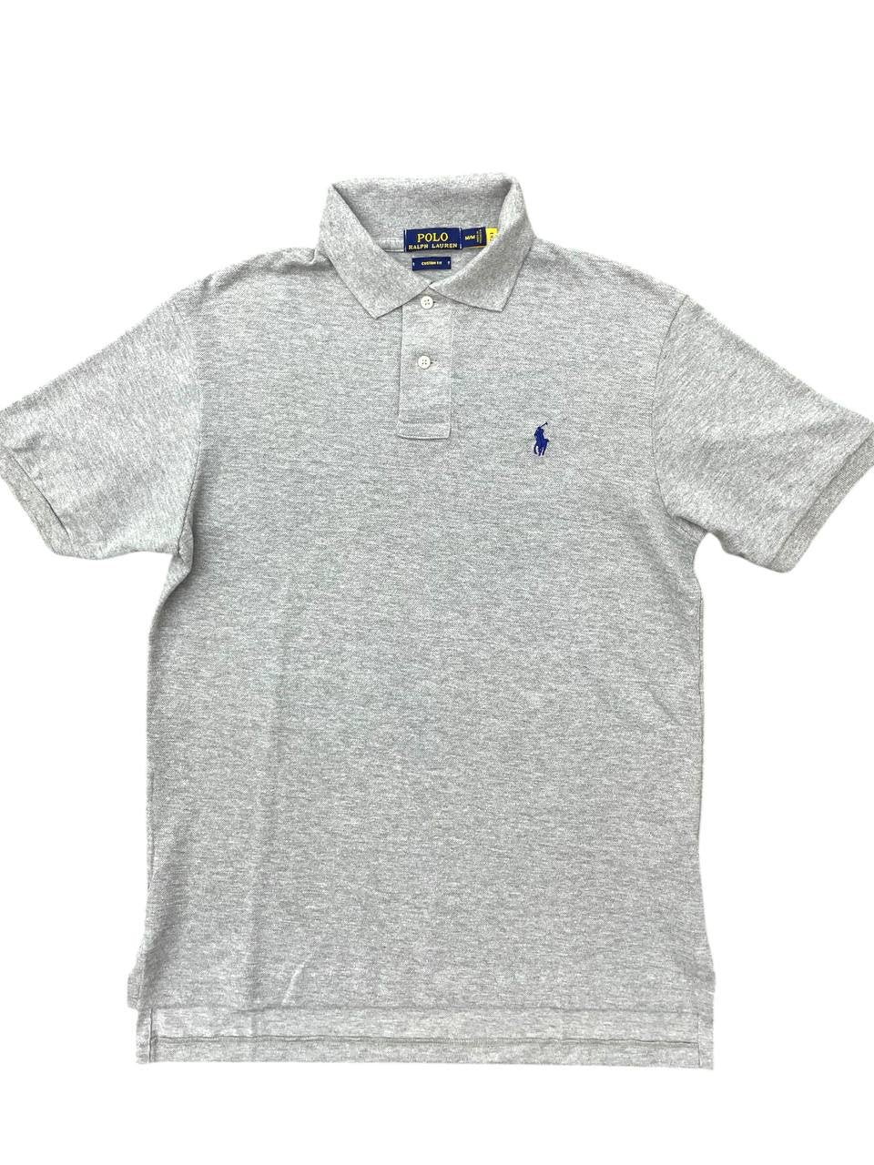 Polo Ralph Lauren Masculina Cinza Pony Marinho