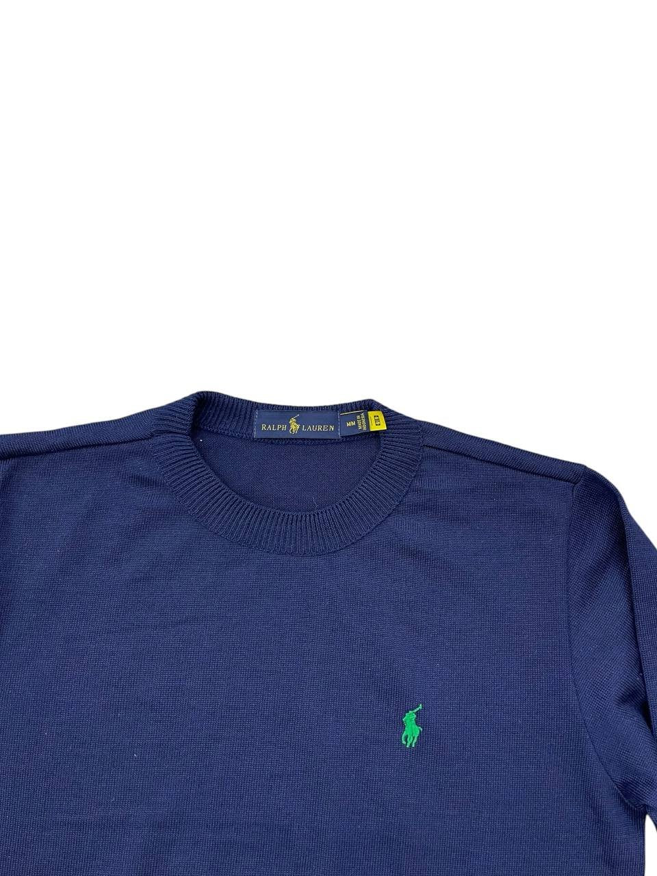 Suéter Ralph Lauren Masculino Azul Marinho Pony Esmeralda