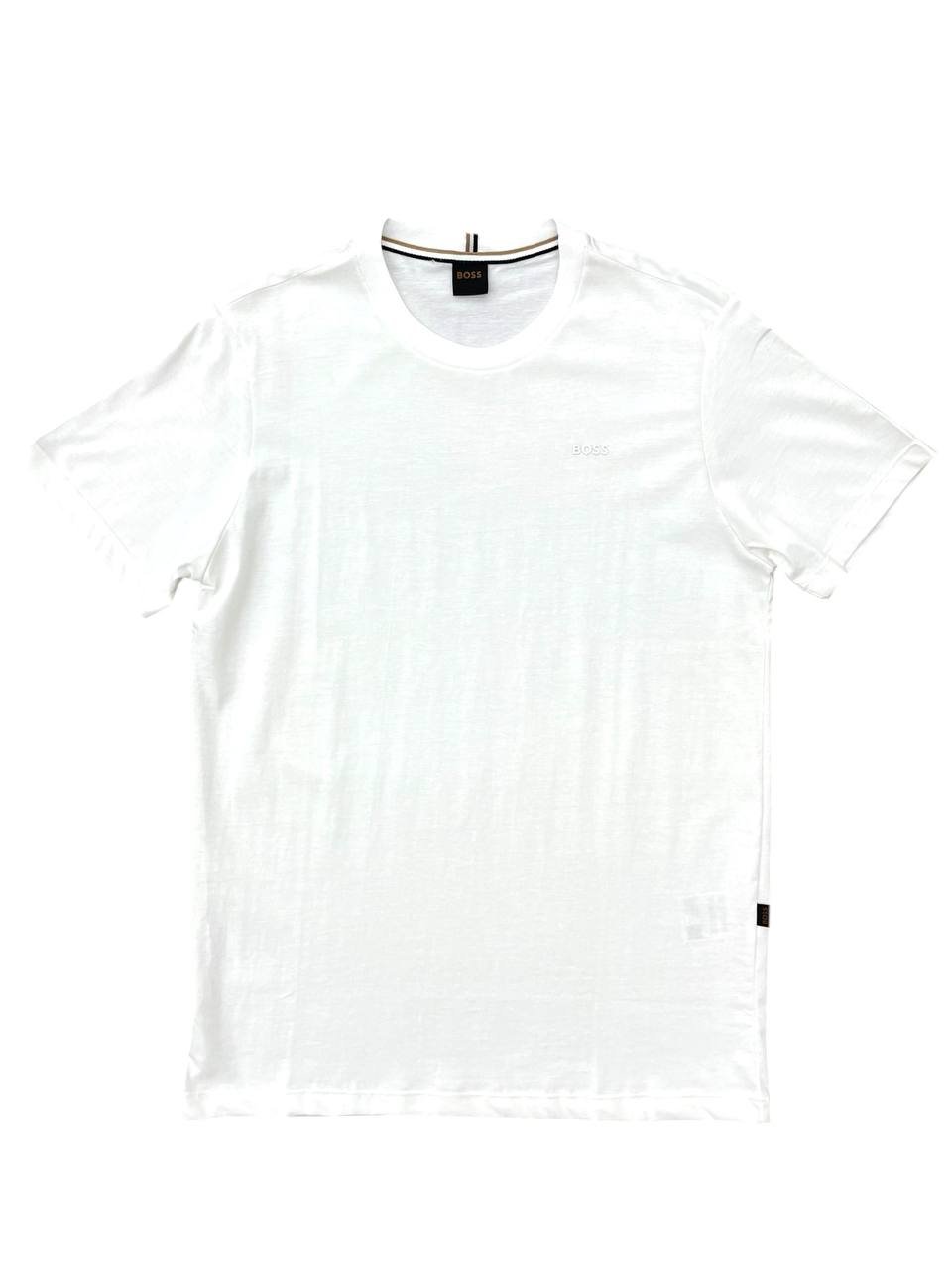 Camiseta Hugo Boss Masculina Branca Clássica Básica