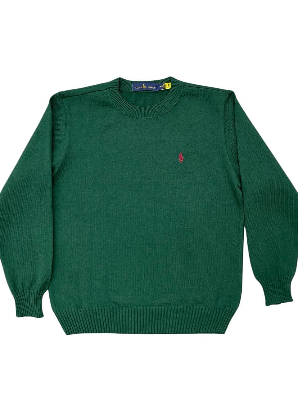 Suéter Ralph Lauren Masculino Verde Pony Vermelho