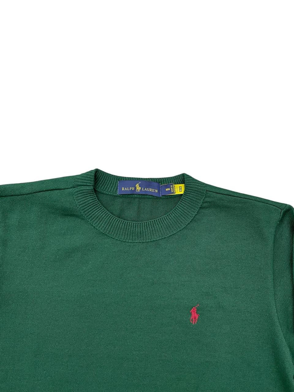 Suéter Ralph Lauren Masculino Verde Pony Vermelho