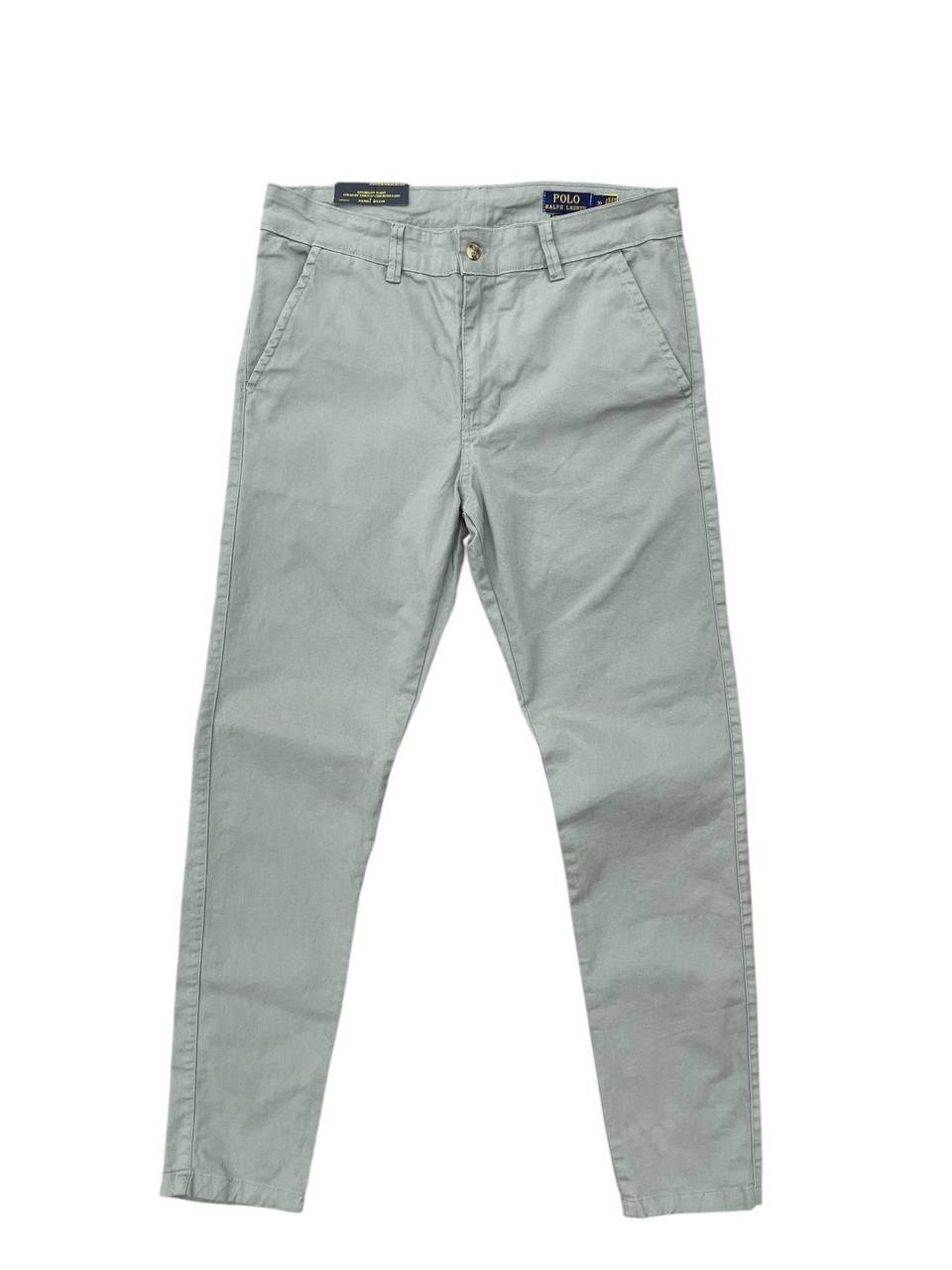 Calça Sarja Ralph Lauren Masculina Clássica Americana – Cinzento com Pony Marinho
