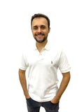 Polo Ralph Lauren Masculina Branca Pony Colorido