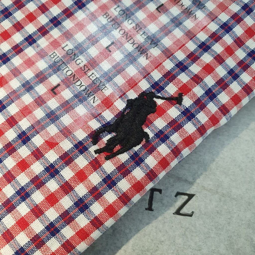 Camisa Ralph Lauren Masculina Micro Xadrez Natal Pony Preto