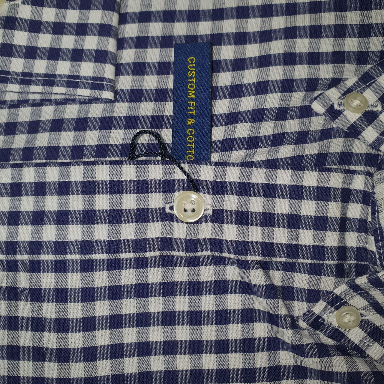 Camisa Ralph Lauren Masculina Xadrez Azul Pony Vermelho