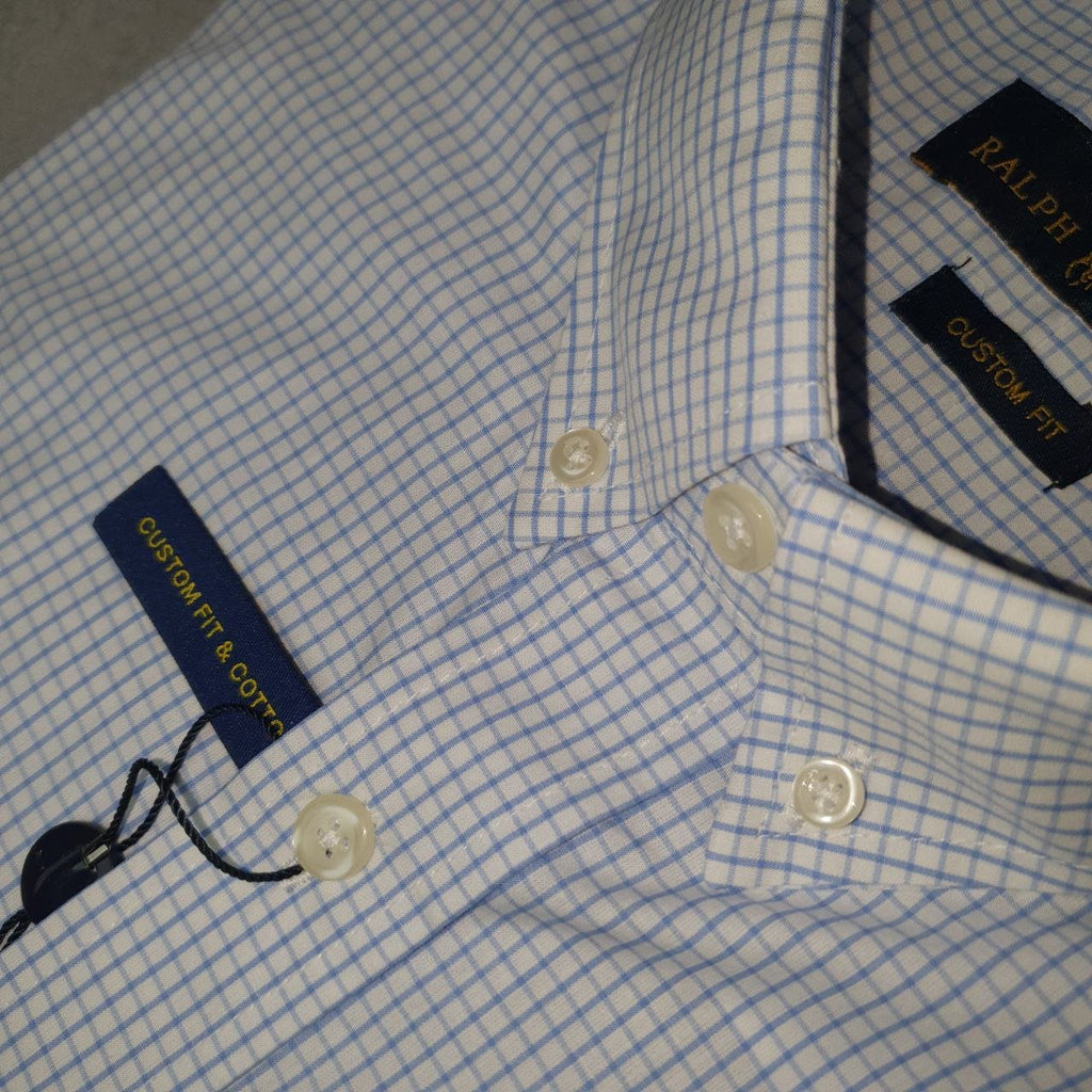 Camisa Ralph Lauren Masculina Xadrez Executivo Pony Rosa
