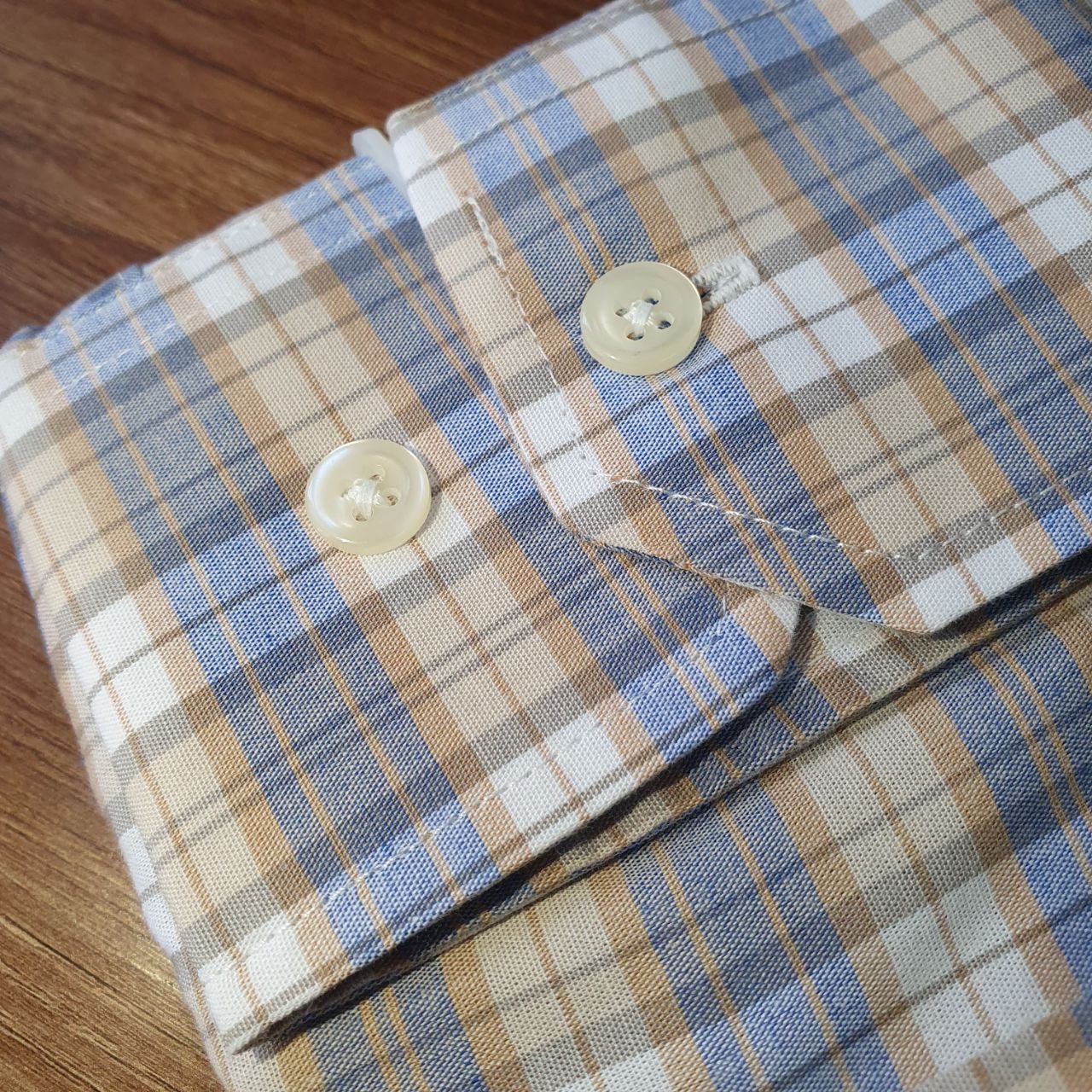 Camisa Ralph Lauren Masculina Xadrez Espaçado Caramelo Pony Preto