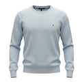 Suéter Tommy Hilfiger Masculino Azul Bebê Clássico Padrão da Marca