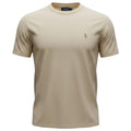 Camiseta Básica Ralph Lauren Masculina Bege Pony Colorido