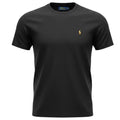 Camiseta Básica Ralph Lauren Masculina Preta Pony Colorido
