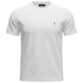Camiseta Básica Ralph Lauren Masculina Branca Pony Colorido