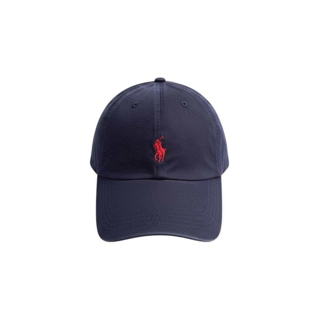 Boné Ralph Lauren Marinho Clássico Pony Vermelho