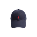 Boné Ralph Lauren Marinho Clássico Pony Vermelho