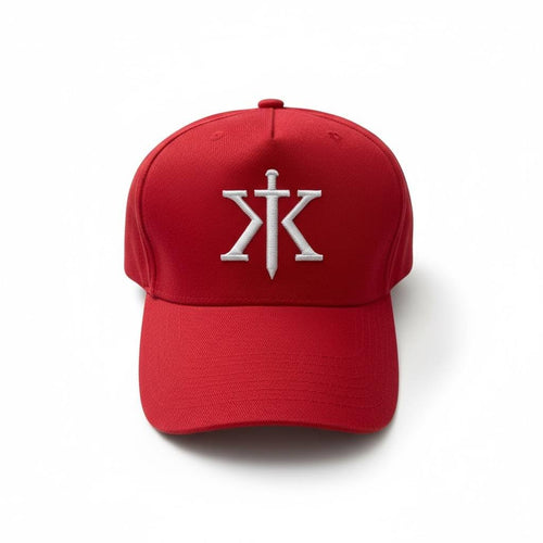 Boné Khotz Vermelho com Logo Espada frontal