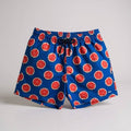 Shorts Praia Masculino Khotz Estampa Toranja Azul com Ponteiras em Metal