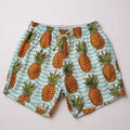 Shorts Praia Masculino Khotz Estampa Abacaxi com Ponteiras em Metal