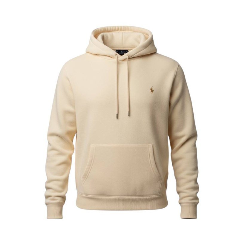 Moletom Ralph Lauren Masculino Creme Pony Dourado