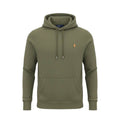 Moletom Ralph Lauren Masculino Verde Exército Pony Laranja