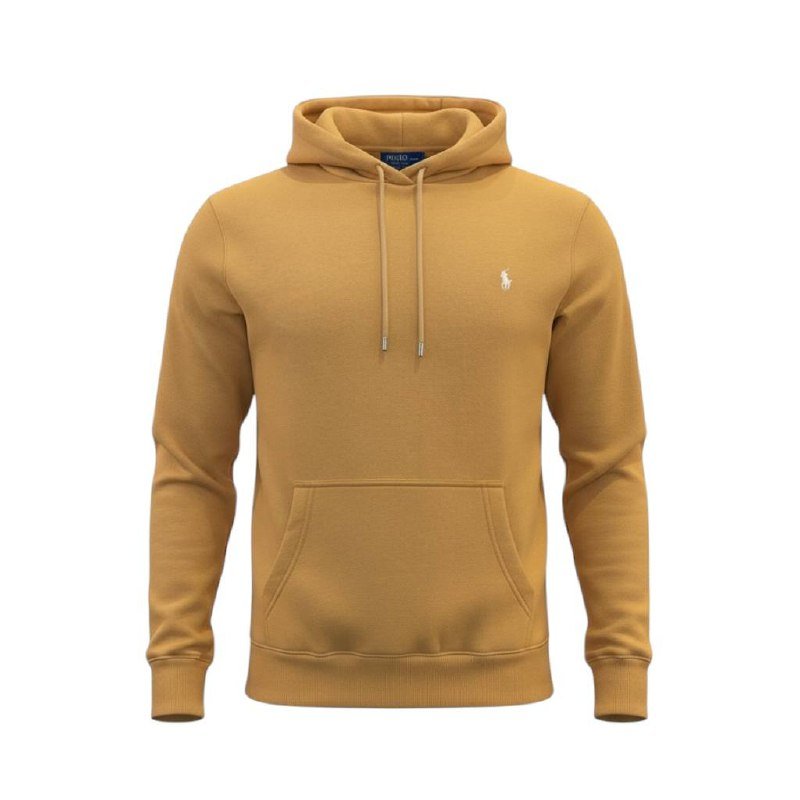 Moletom Ralph Lauren Masculino Caramelo Pony Branco