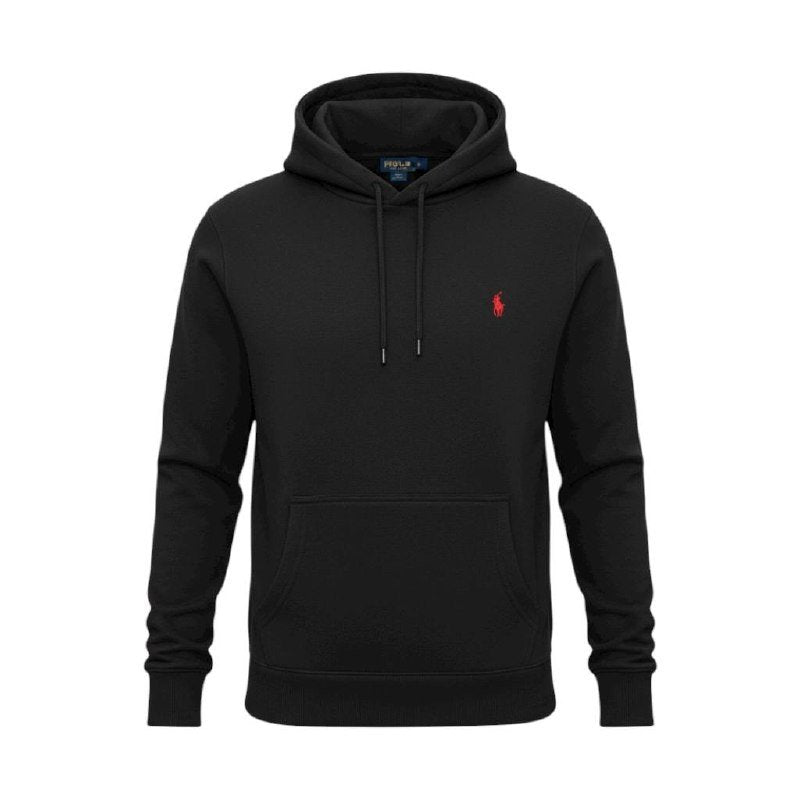 Moletom Ralph Lauren Masculino Preto Pony Vermelho