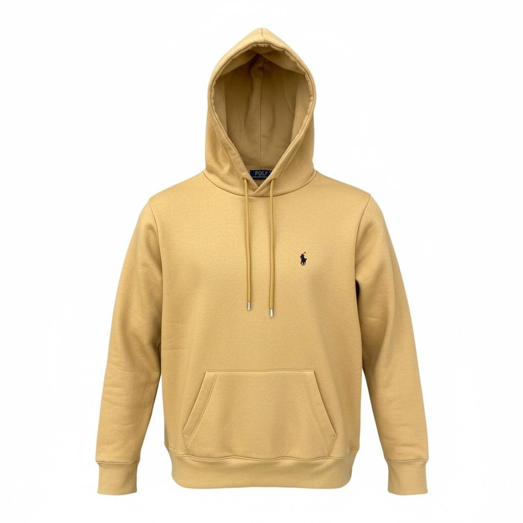 Moletom Ralph Lauren Masculino Mostarda Pony Preto