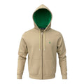 Moletom Zipper Ralph Lauren Masculino Creme Pony Verde