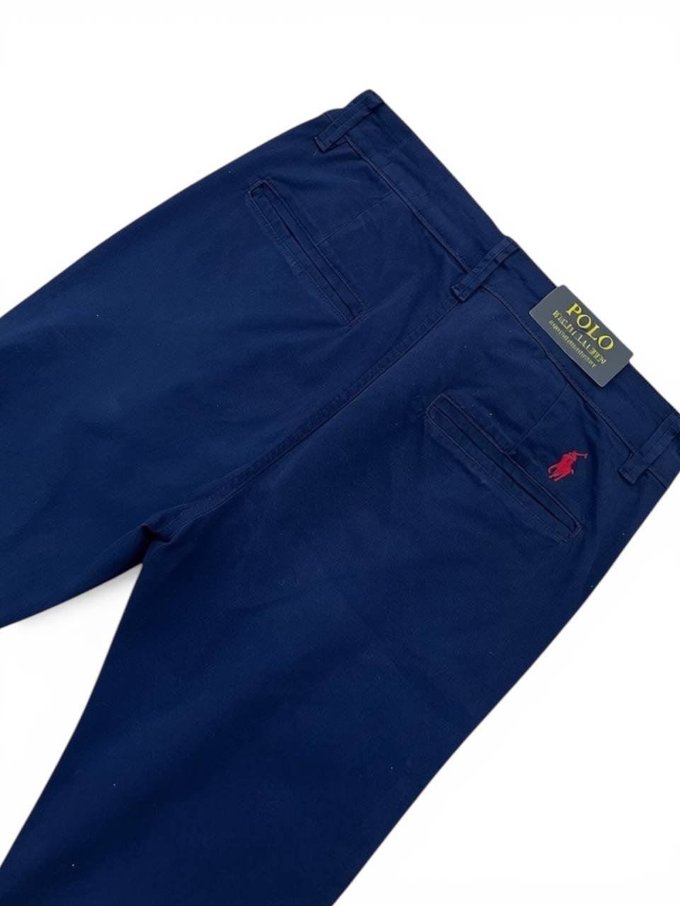Calça Sarja Ralph Lauren Masculina Clássica Americana – Marinho com Pony Vermelho