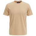 Camiseta Básica Masculina Supima Siliconada Ralph Lauren Areia Monocromática