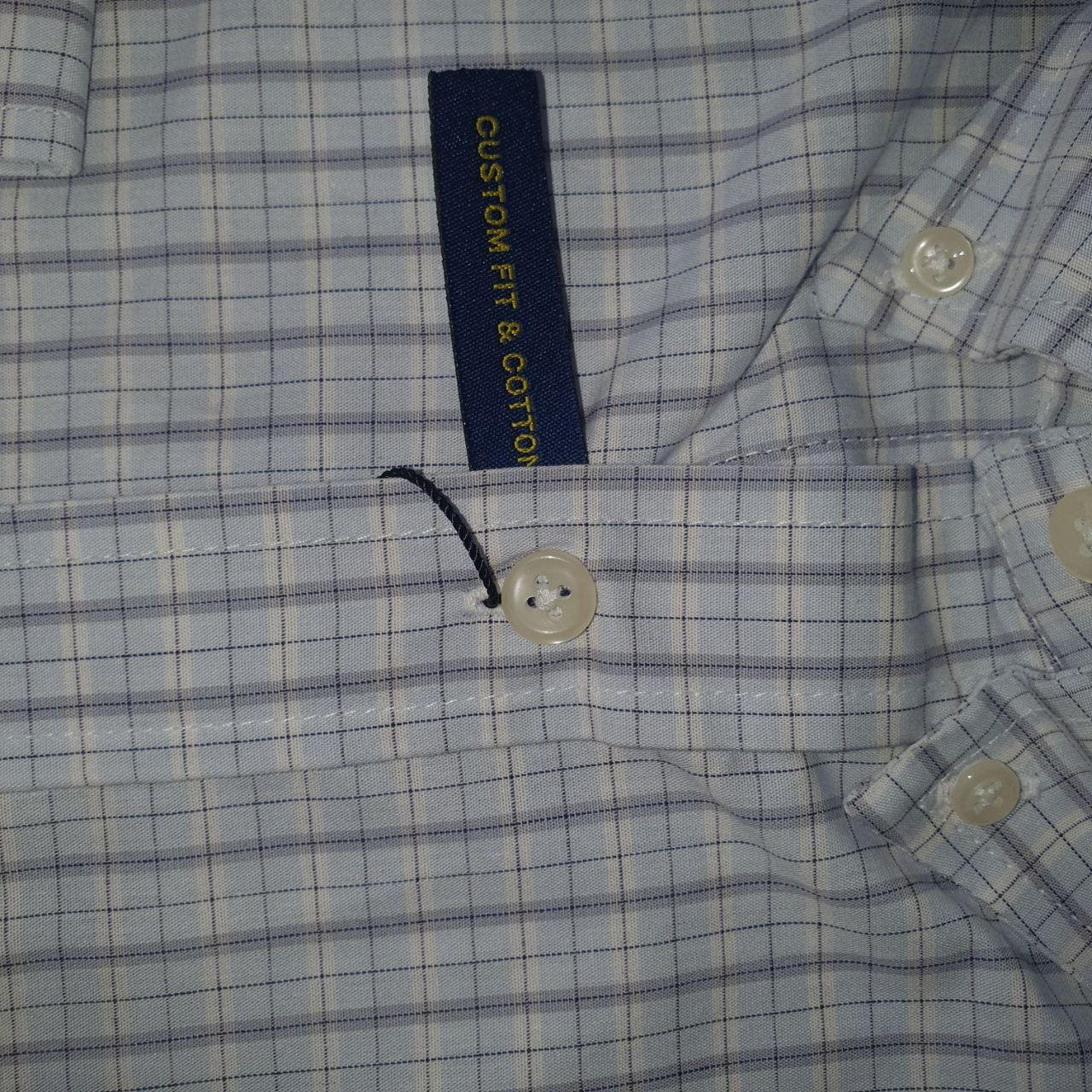 Camisa Ralph Lauren Masculina Xadrez Executivo Pony Marinho
