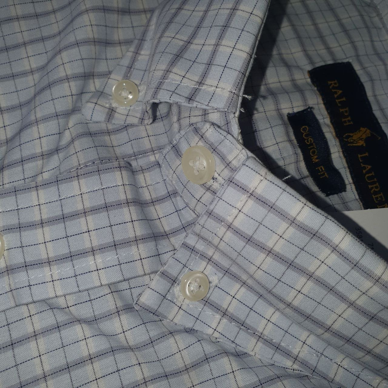 Camisa Ralph Lauren Masculina Xadrez Executivo Pony Marinho